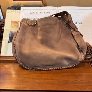 MICHAEL Michael Kors Tan suede Shoulder Bag
